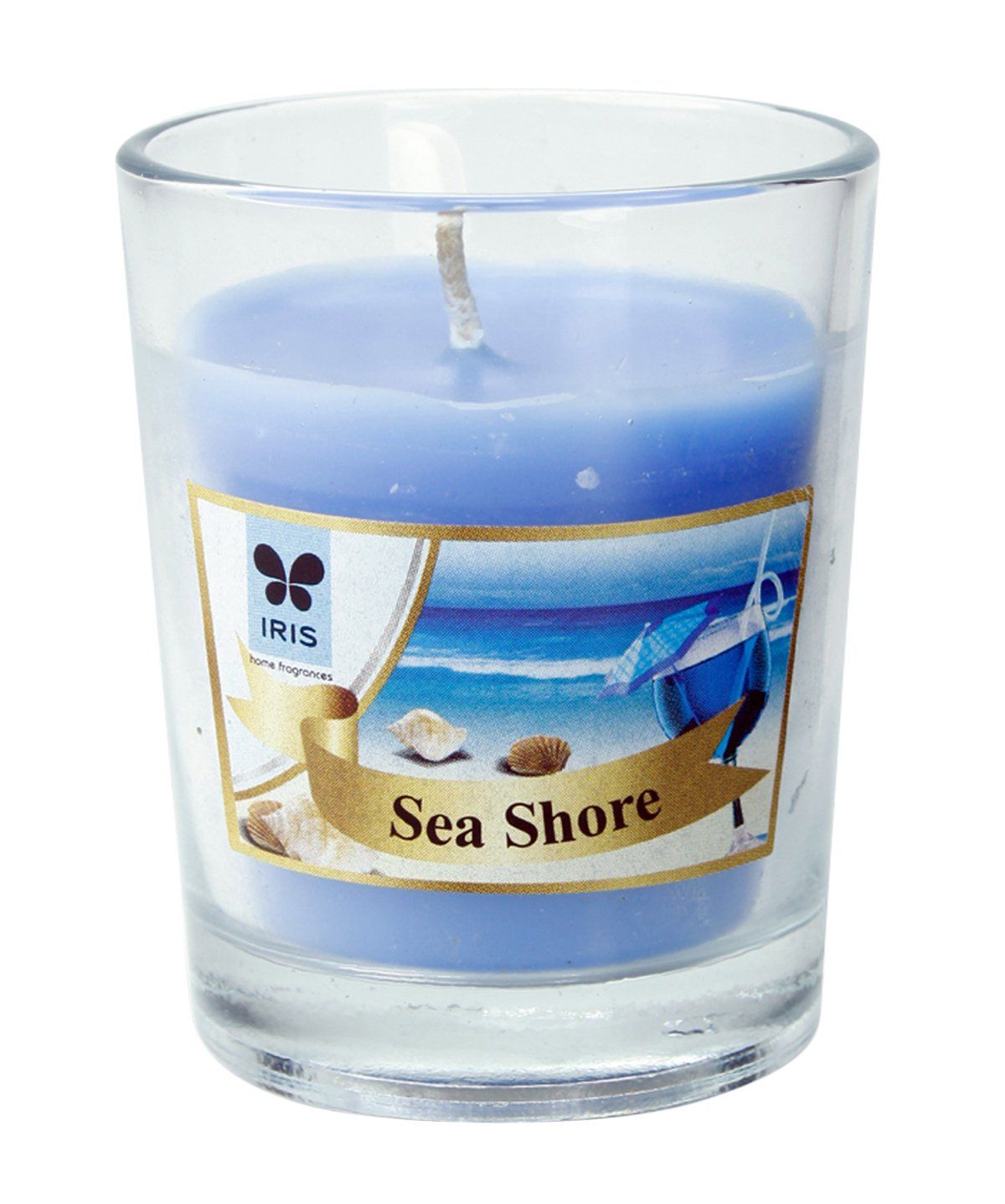 Iris Shot Glass Votive Aroma Candles - Sea Shore (40gm) - Niram