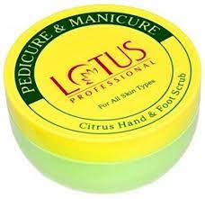 lotus pedicure & manicure citrus hand & foot srcub 300g