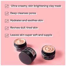 quench mon cherry brightening pink clay mask