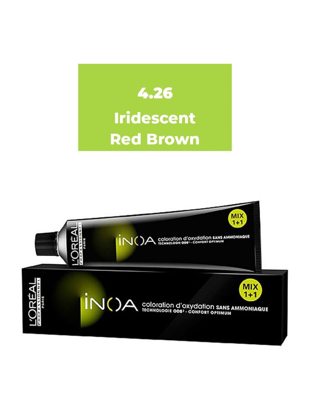 L'oreal Professionnel Paris INOA Ammonia-free Permanent Hair Color - 4.26 (Iridescent Red Brown)