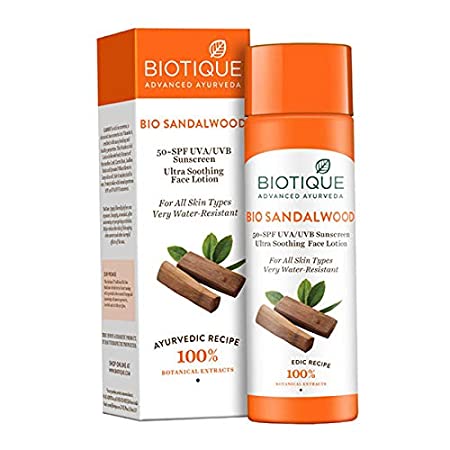 Biotique Bio Sandalwood Ultra Soothing Face Lotion 50+ Spf Sunscreen-120 ml - Niram