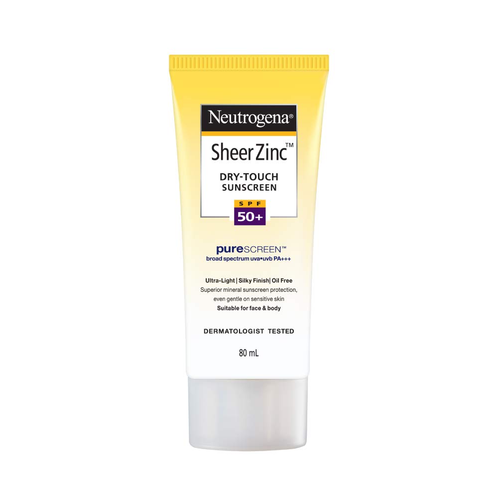 Neutrogena Sheer Zinc Dry Touch Sunscreen SPF50+ (80ml)