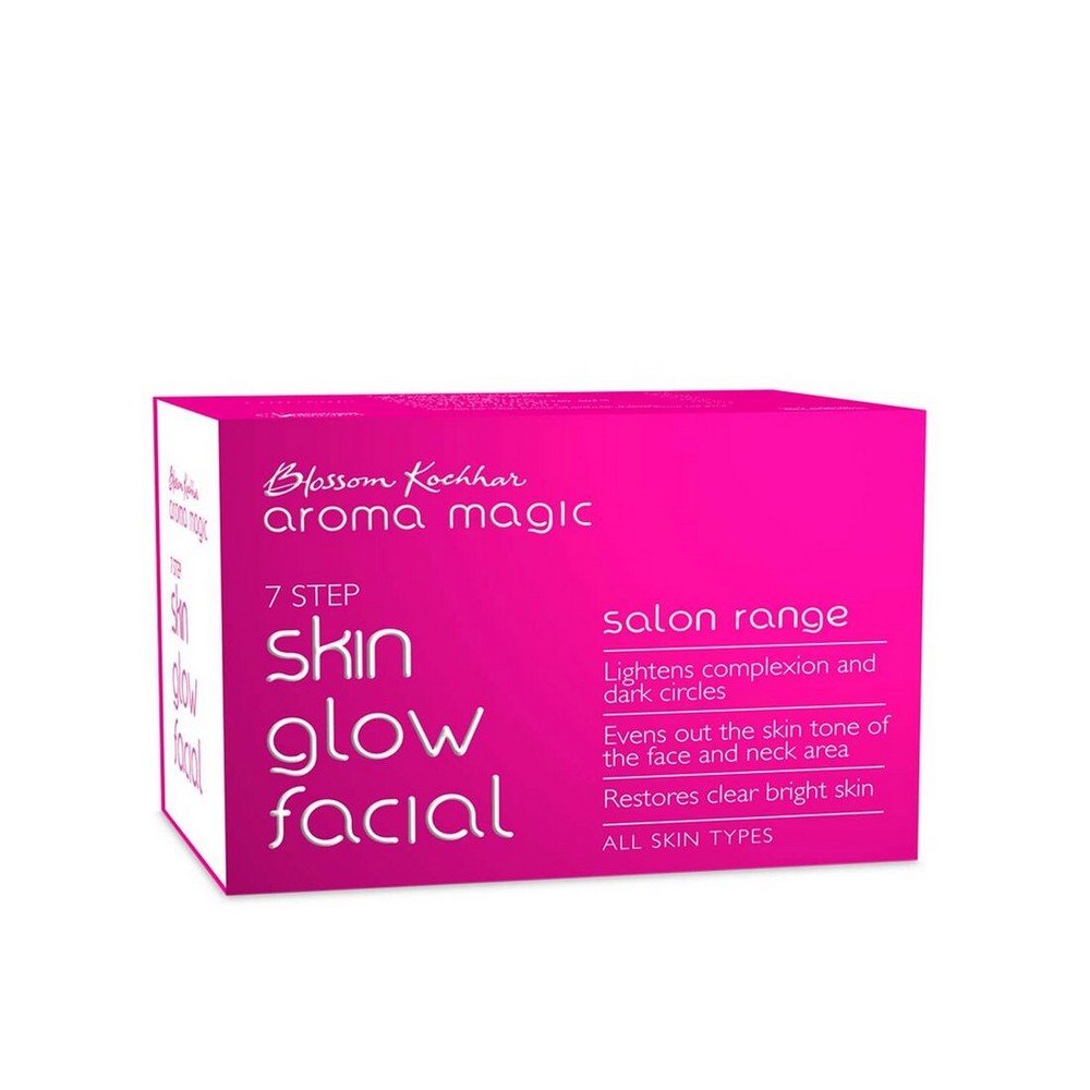 Aroma Magic 7 Step Skin Glow Facial Kit Salon Range (All Skin Types) (13ml+25gm) - Niram