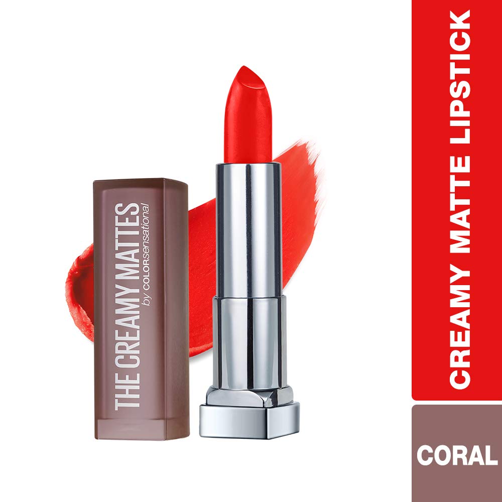 Maybelline New York Color Sensational Creamy Matte Lipstick - 633 Firecracker Red - Niram