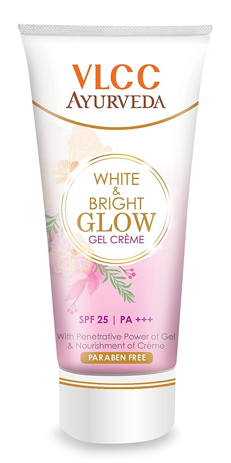 VLCC Ayurveda White & Bright Glow Gel Cream (20gm) - Niram