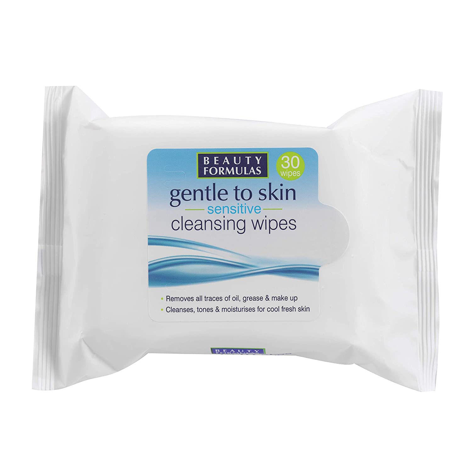 Beauty Formulas Gentle to Skin Sensitive Cleansing Wipes (30 Wipes)