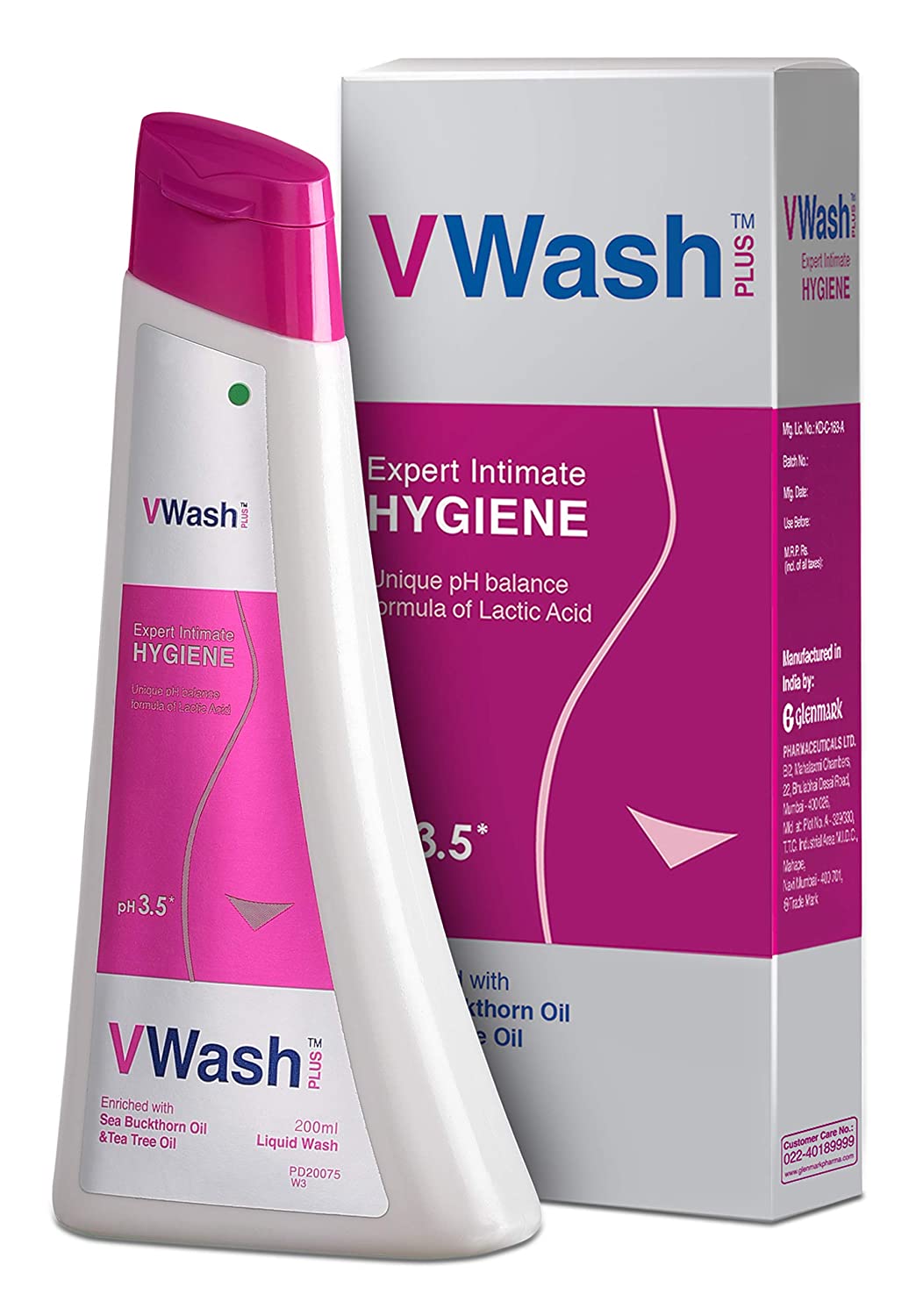 VWash Plus Intimate Hygiene Wash (200ml) - Niram