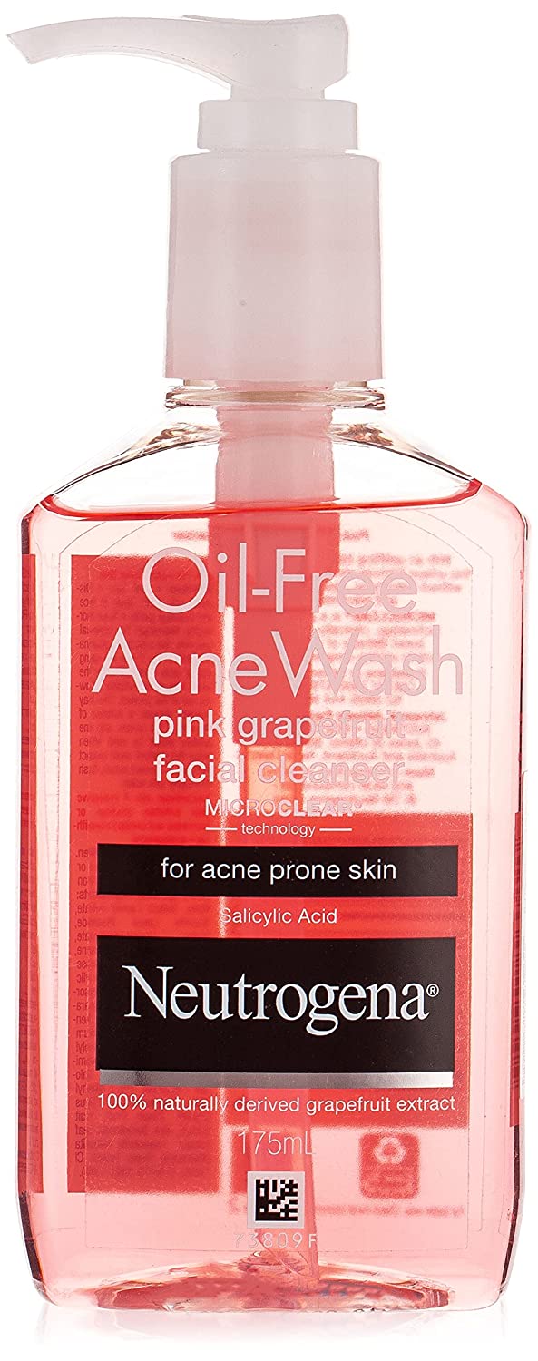 Neutrogena Oil Free Acne Wash Pink Grapefruit Facial Cleanser (175ml)