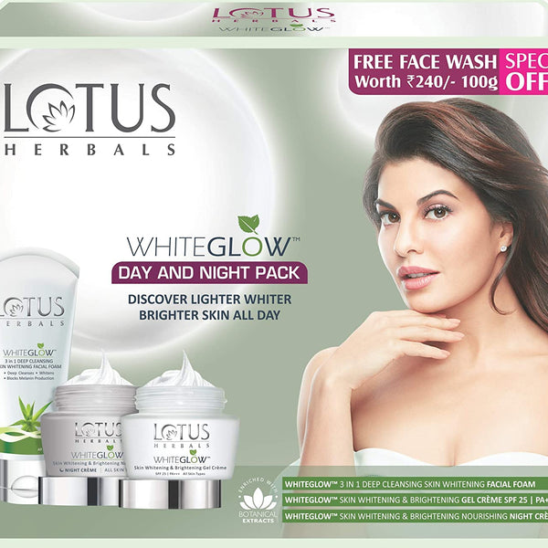 Buy Lotus Herbals WHITEGLOW Day and Night Pack Kit Online in India