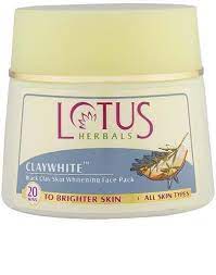 Lotus Herbals CLAYWHITE Black Clay Skin Whitening Face Pack (350gm)