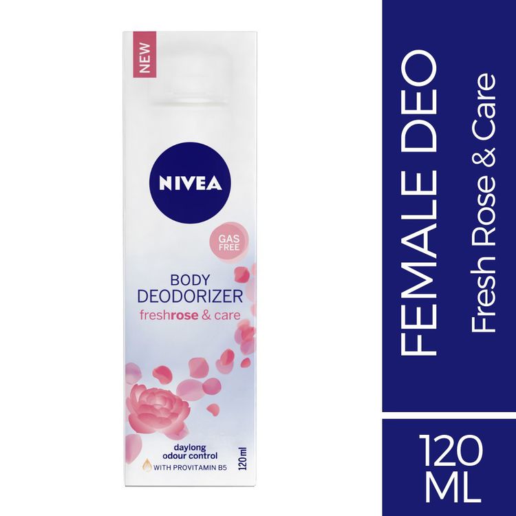 Nivea Body Deodorizer For Women - Fresh Rose & Care (120ml)