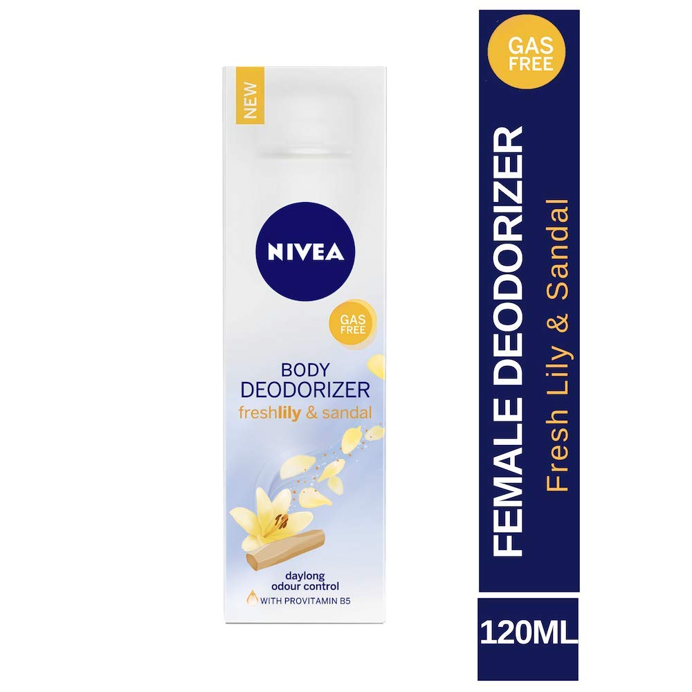 Nivea Body Deodorizer For Women - Fresh Lily and Sandal (120ml)