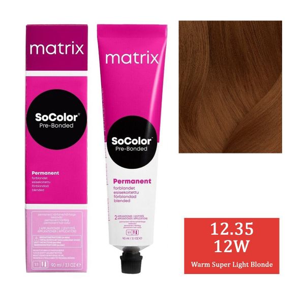 Matrix SOCOLOR 12.35 12W (Warm Super Light Blonde)