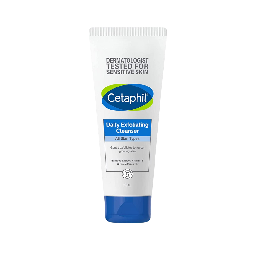 Face Wash by Cetaphil ,Daily Exfoliating Cleanser for All Skin Types (178 ml)