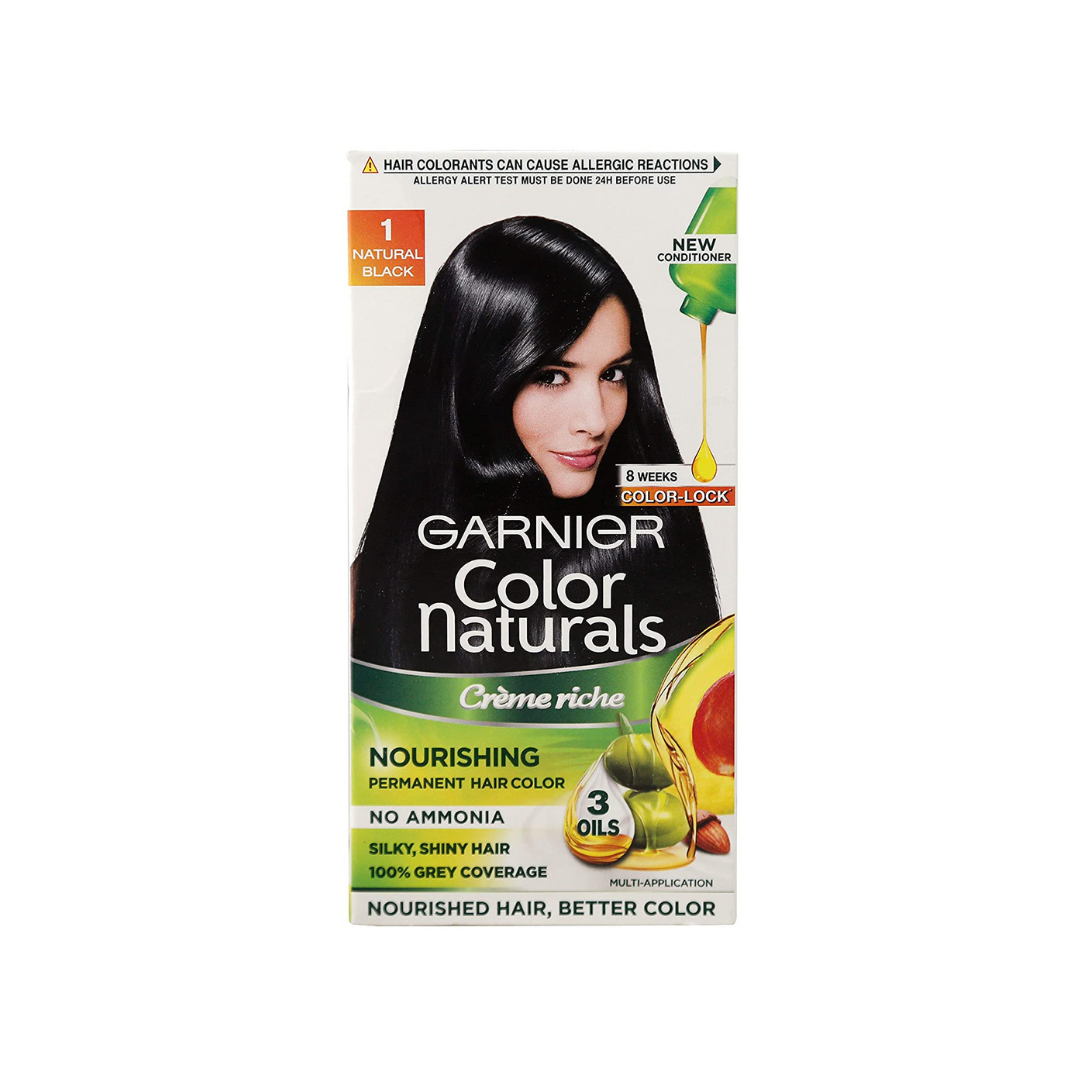 Garnier Color Naturals Creme Riche Permanent Hair Color ( 1 Natural Black )