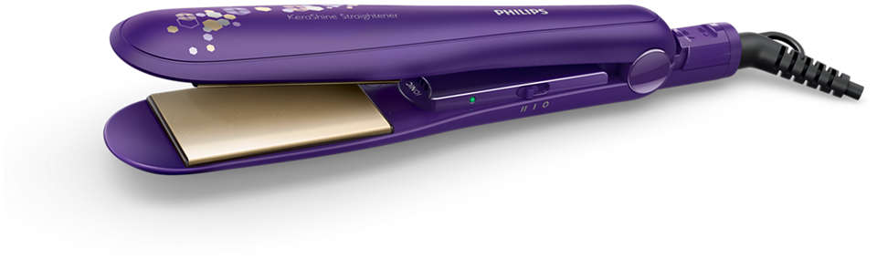Philips HP8318/00 KeraShine Hair Straightener (Purple)