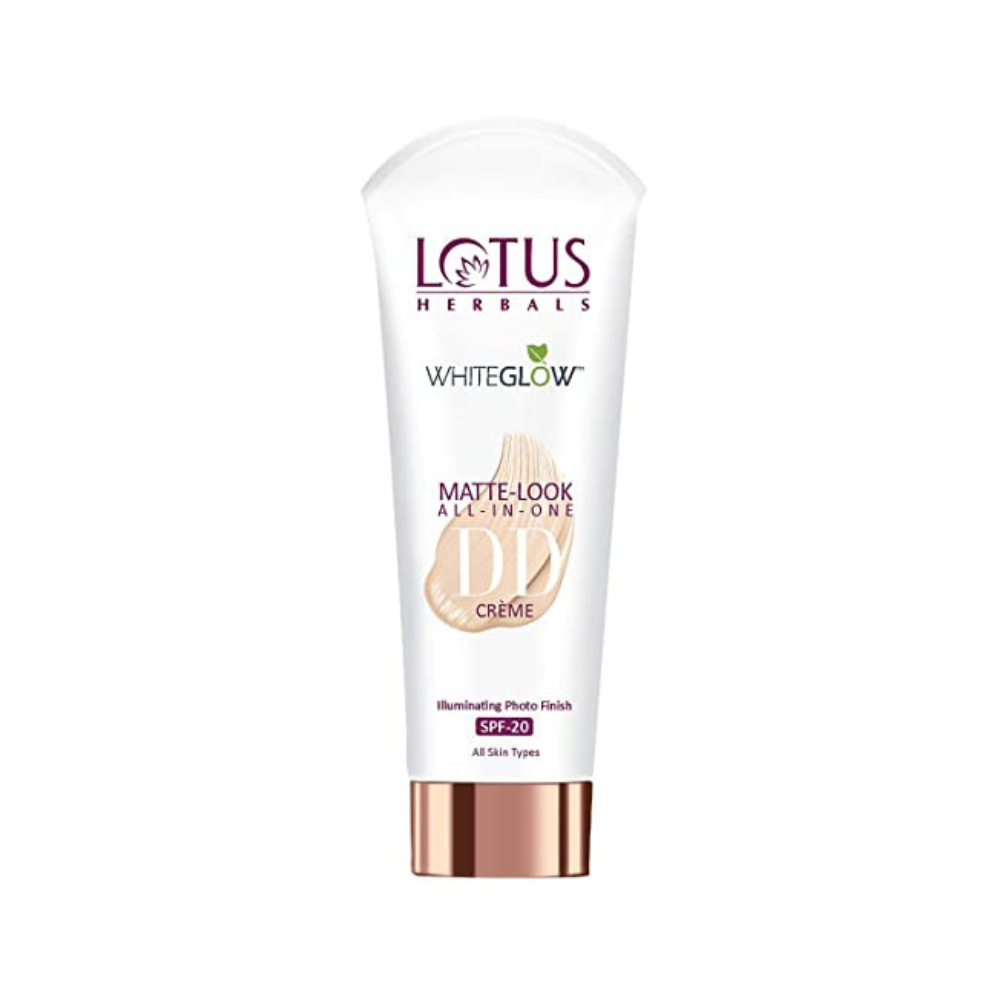 Lotus Herbals WhiteGlow Matte Look All in One DD Creme SPF 20 - Natural Beige D2 (30gm)