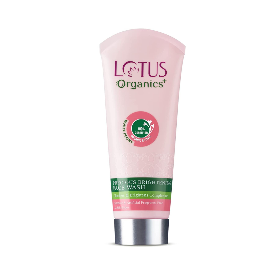 lotus organics+ precious brightening face wash 50g
