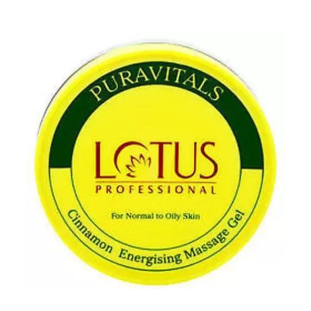 lotus puravitals cinnamon energising massage gel 300g