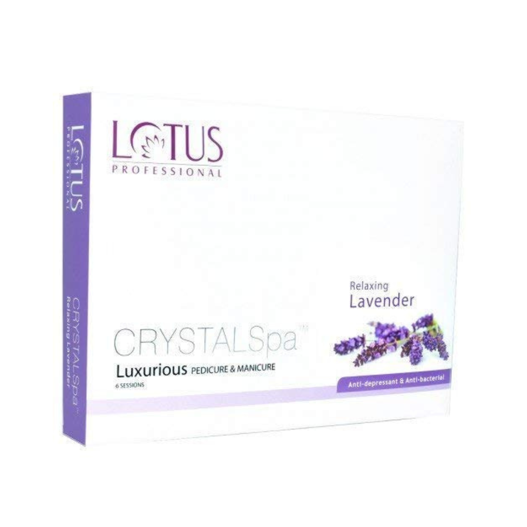 Lotus professional crystal spa luxurious pedicure & manicure relaxing lavender