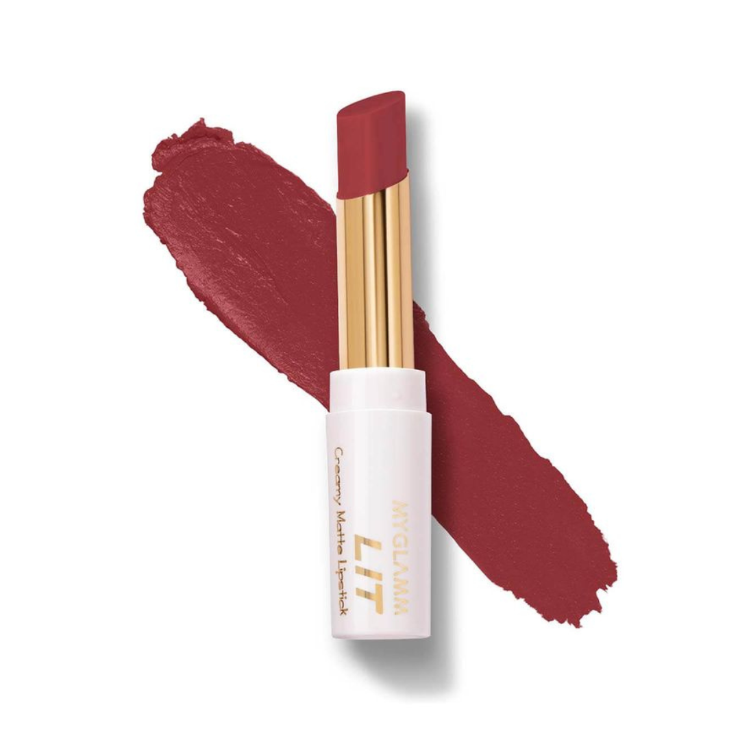 myGlamm Lit Creamy Matte Lipstick Manhattan
