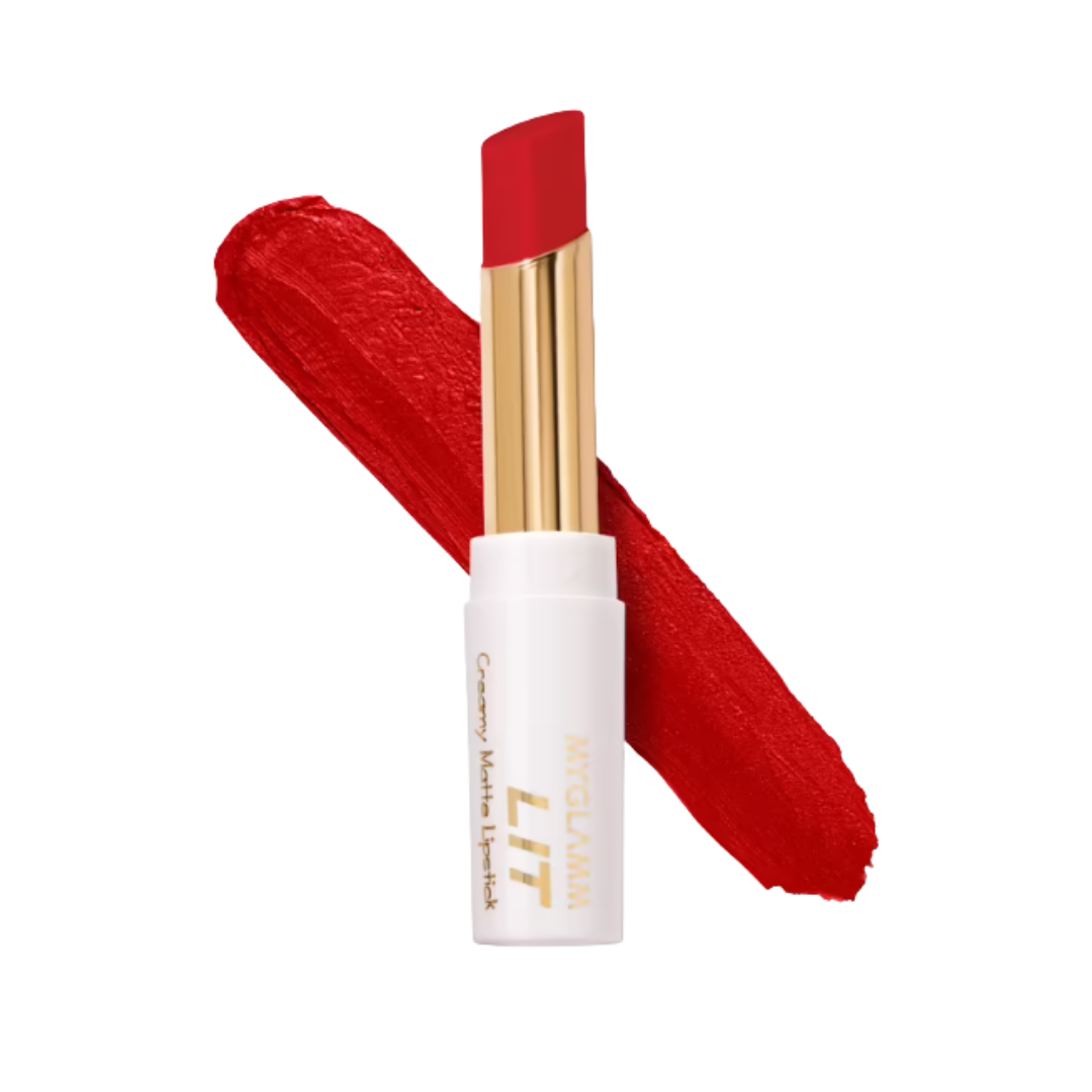 Myglamm LIT Moist Matte Lipstick 06 Red Velvet