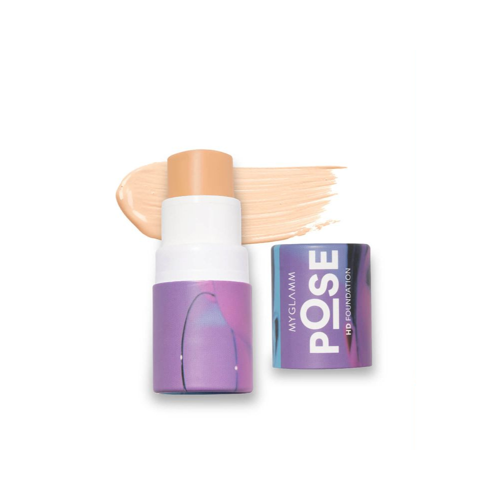 Myglamm pose HD stick foundation 04 warm sand