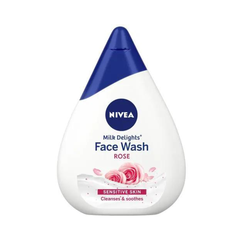 Nivea Milk Delights Face Wash With Caring Rosewater for Sensitive Skin (50ml)