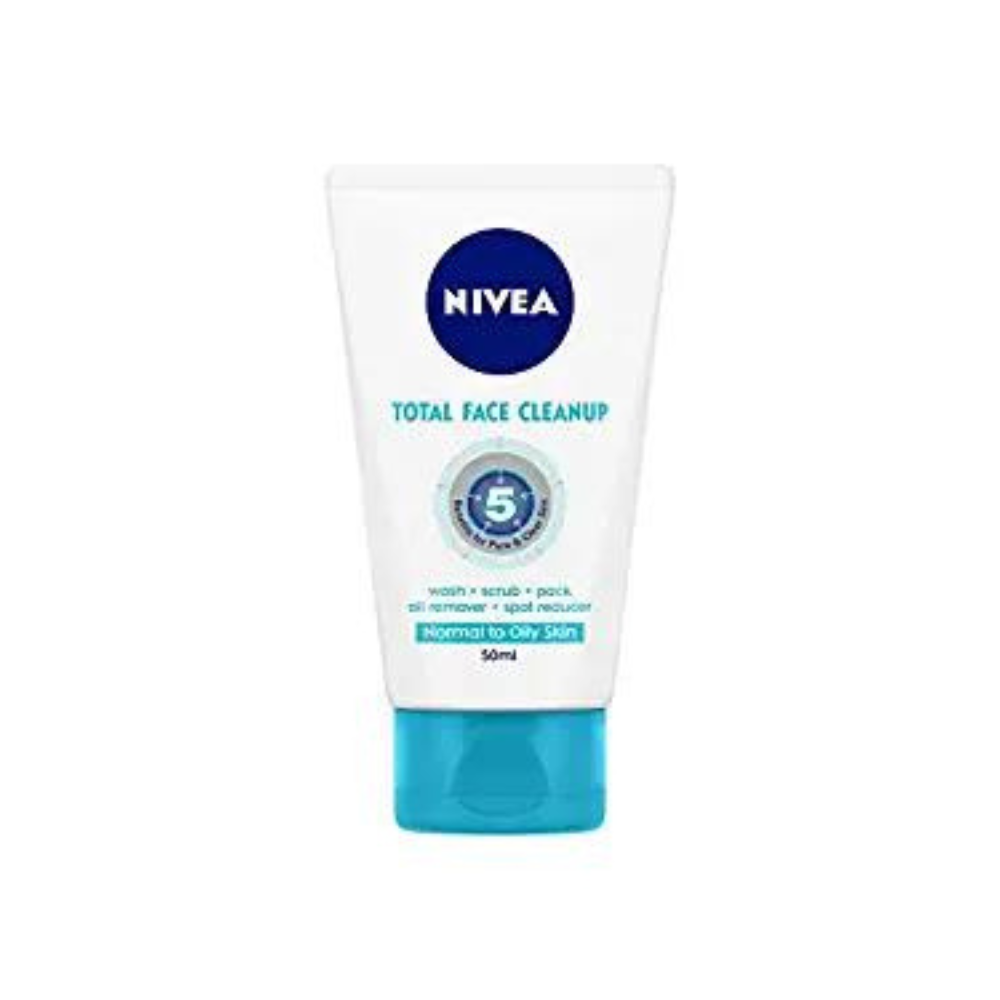 Nivea Total Face Cleanup Face Wash (50ml)