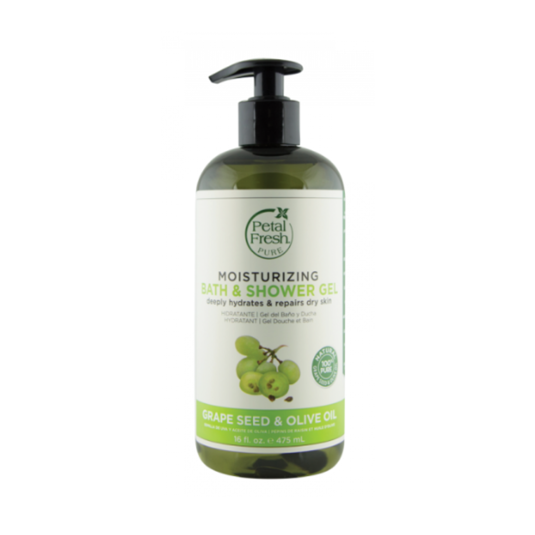 Petal Fresh Pure Grape Seed & Olive Oil Moisturizing Bath & Shower Gel (475ml)