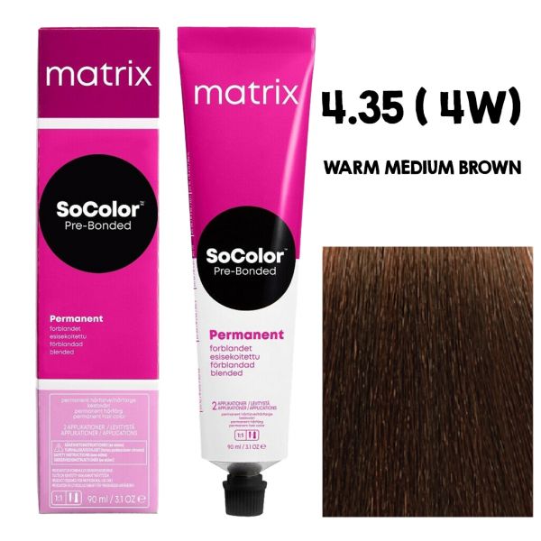 Matrix SOCOLOR 4.35 4W (Warm Medium Brown)