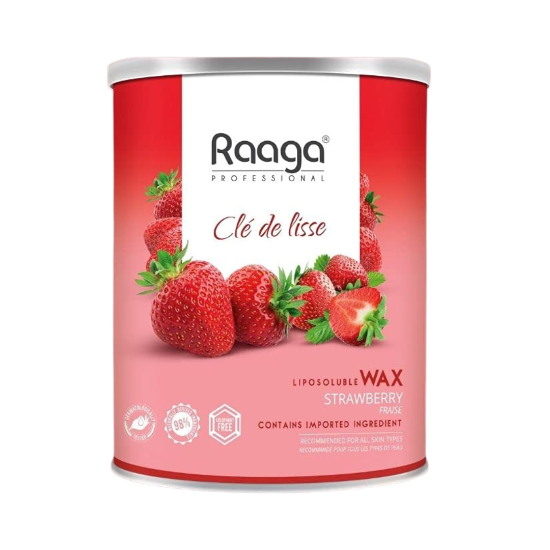 Raaga Professional Liposoluble Body Wax for Smooth Hair Removal, Strawberry, For all Skin