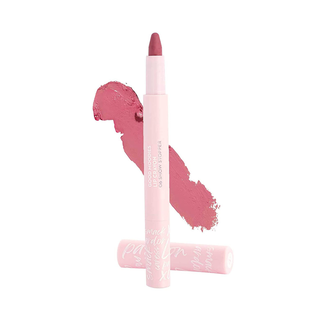 SUGAR Cosmetics | Good Moodies | Lip Crayon | 06 Show Stopper (Coral Pink Lip Shade)
