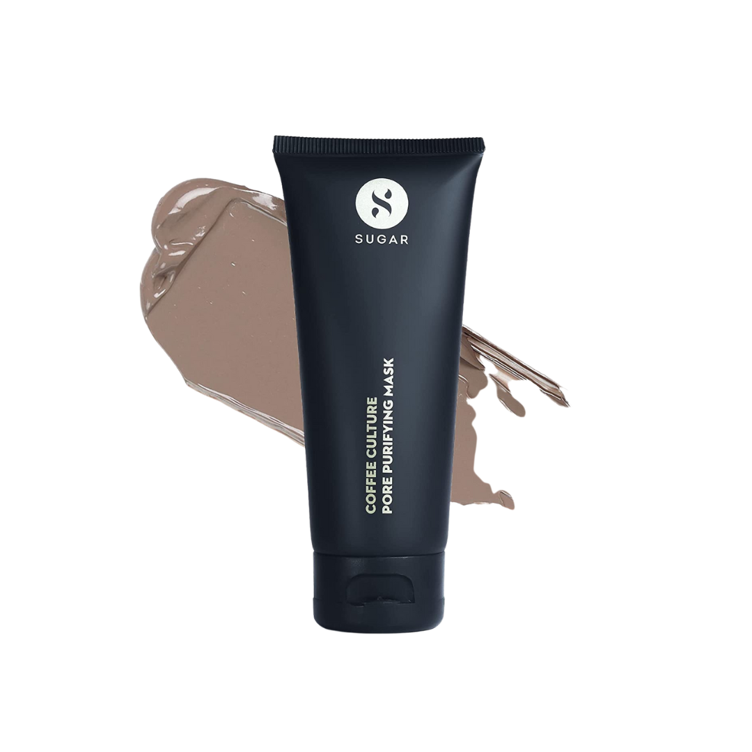 SUGAR Cosmetics | Coffee Culture Pore Purifying Mask | Minimizes Dark Spots, Blemishes 70g