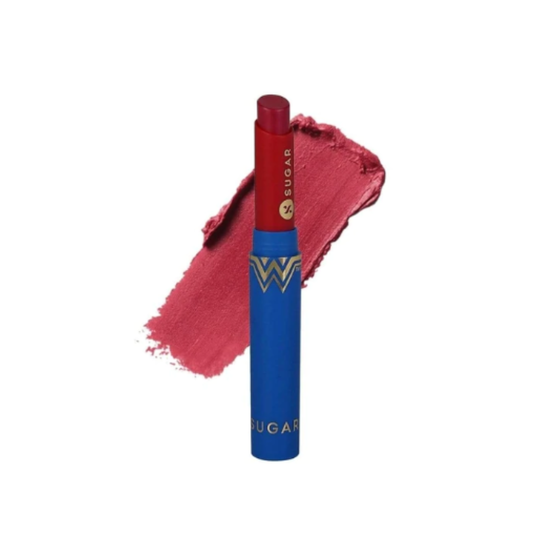 Wonder Woman Creamy Matte Lipstick - 01 Love Leader (Dusty Reddish Pink)