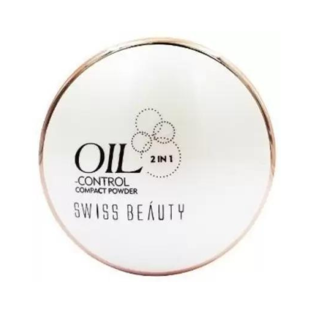 Swiss Beauty Oil Control 2 in 1 Compact Powder Compact  (Light Medium, 20 g)