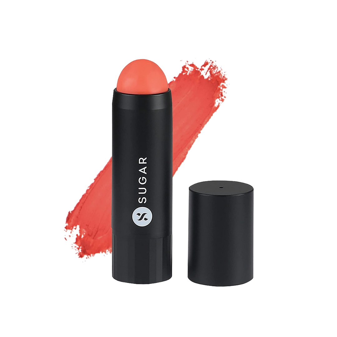 SUGAR Cosmetics - Face FWD - Blush Stick - 01 Coral Climax (Bright Coral Blush)