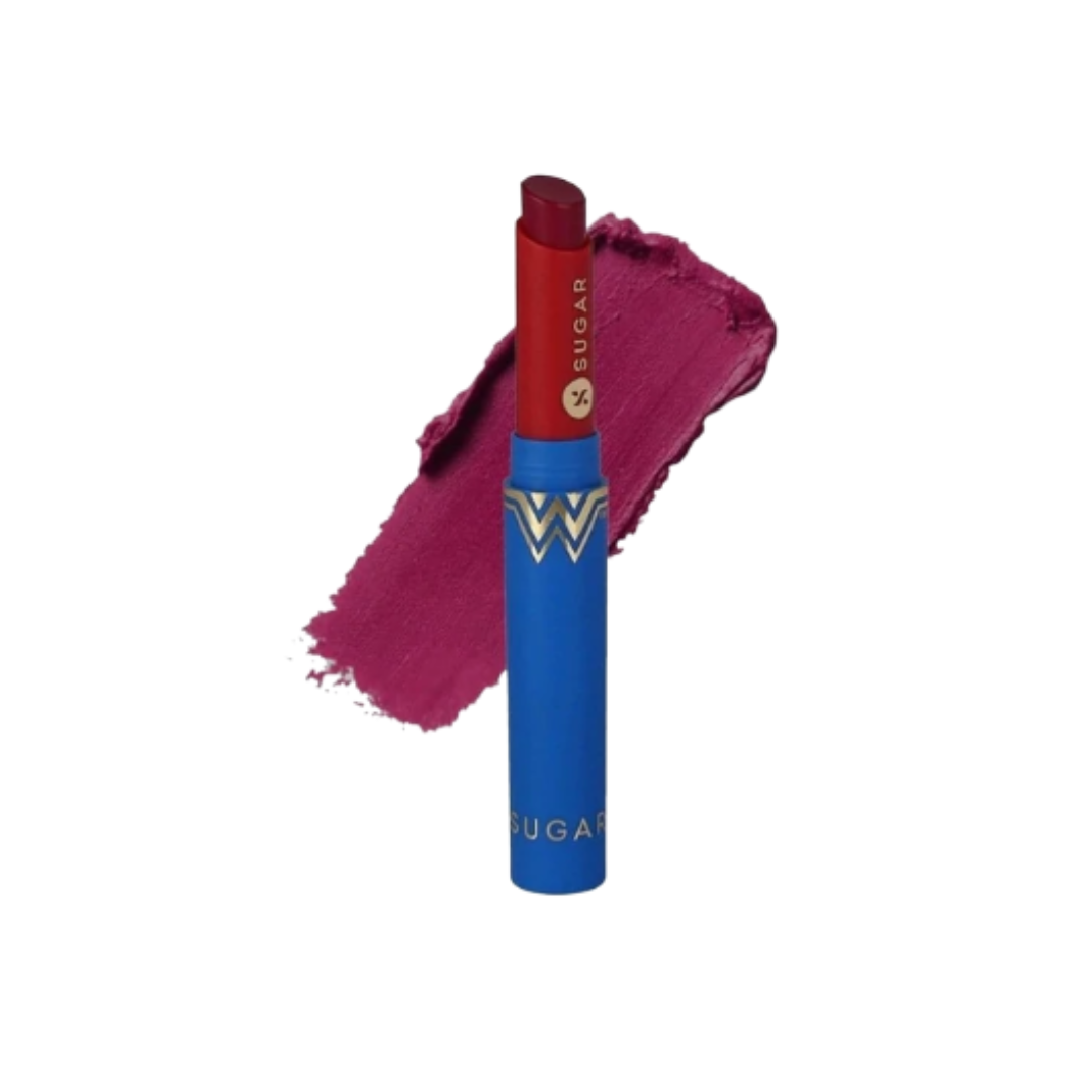 Sugar x Wonder Woman Creamy Matte Lipstick 03 Crime Fighter (berry pink) 2g