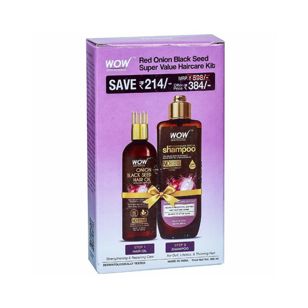  wow_skin_science_red_onion_black_seed_super_value_haircare_kit_hair_oil_and_shampoo_100_ml_200_ml