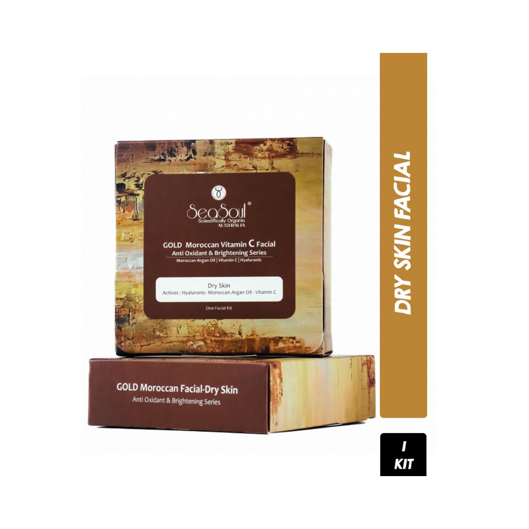 Seasoul Gold Moroccan Vitamin C Facial Anti Oxidant & Brightening Series - Dry Skin (Single Use)