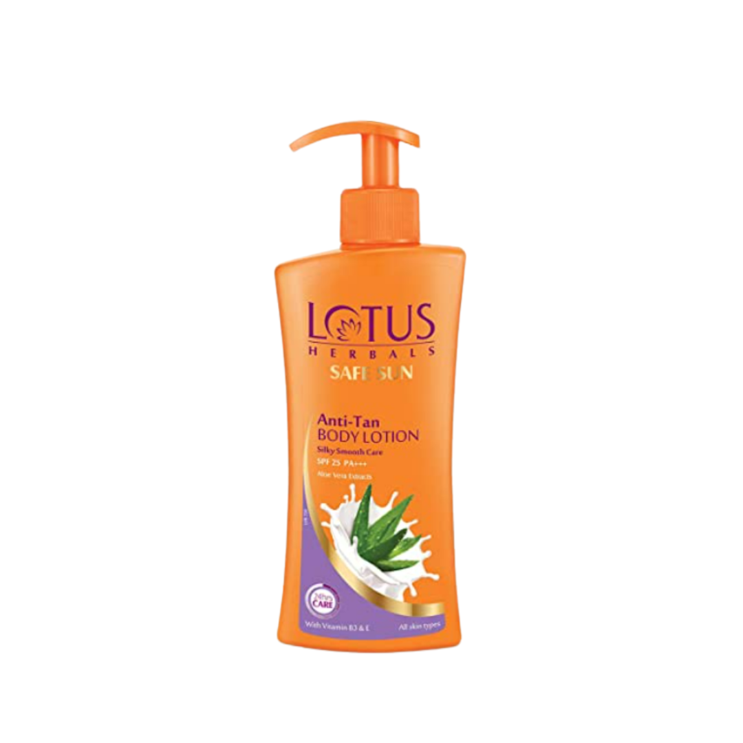 Lotus Herbals Safe Sun Anti-Tan Body Lotion SPF 25 PA+++ (250ml)