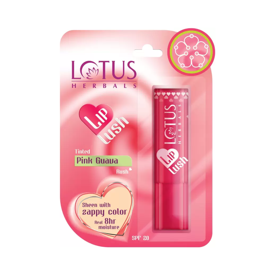  lotus_herbals_lip_lush_tinted_lip_balm_pink_guava_rush_4gm