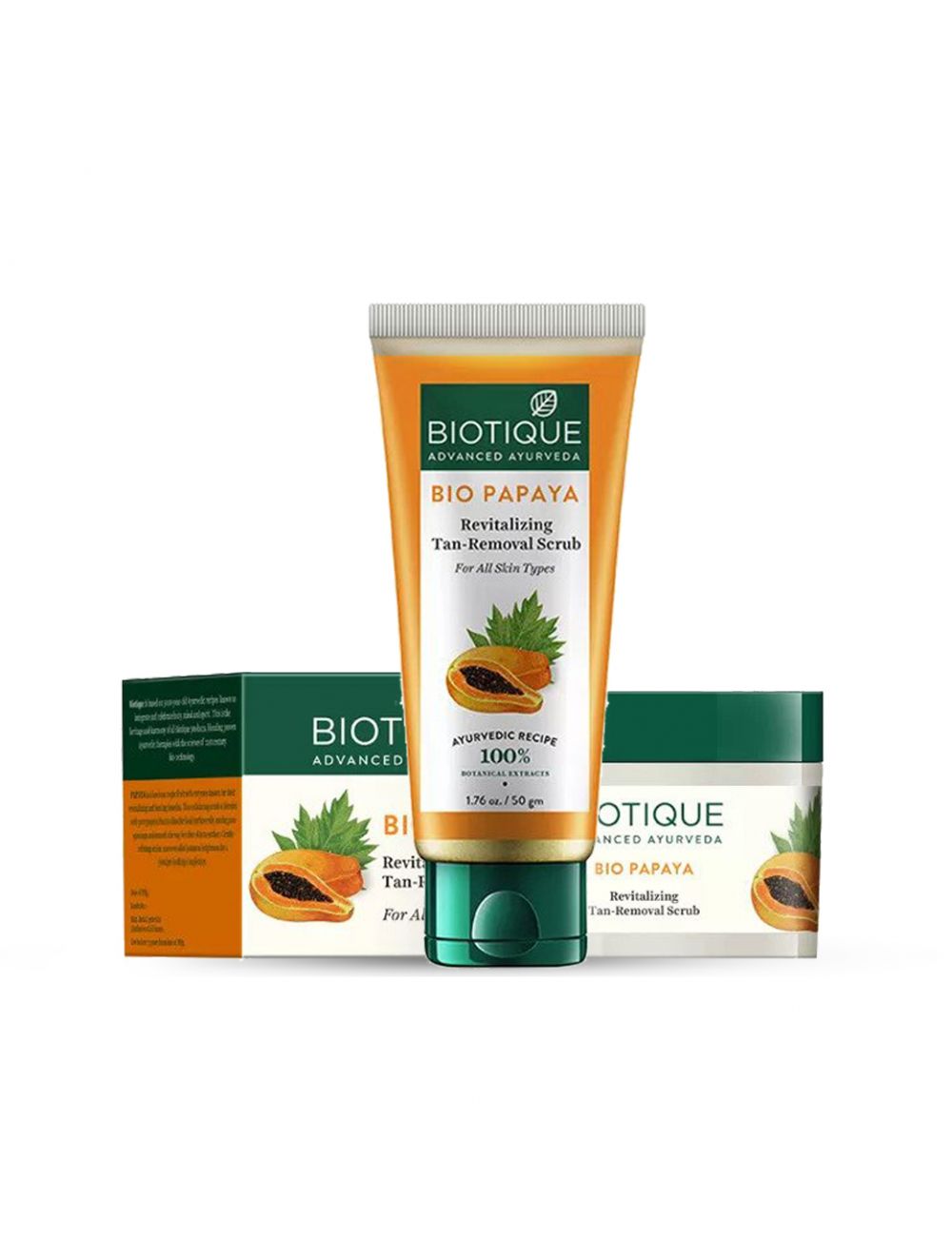Biotique Bio Papaya Revitalizing Tan-Removal Scrub-75 gm - Niram