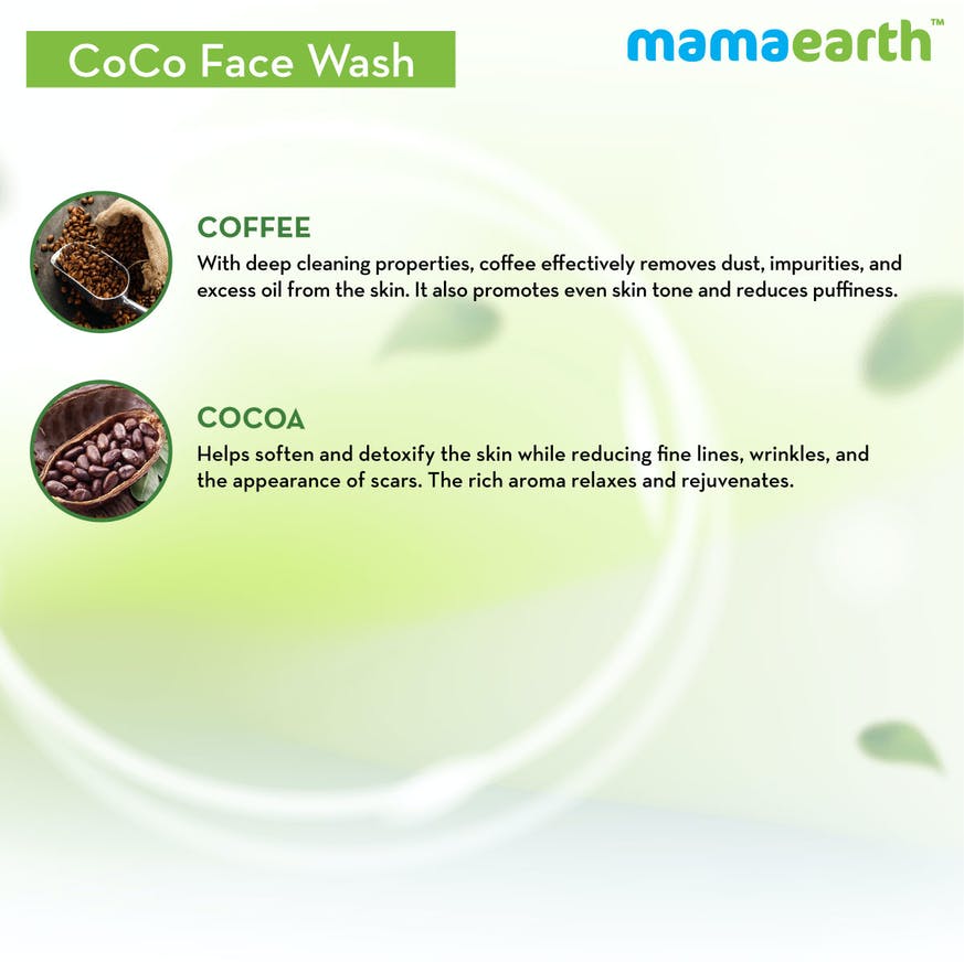CoCo Face Wash with Coffee & Cocoa for Skin Awakening –