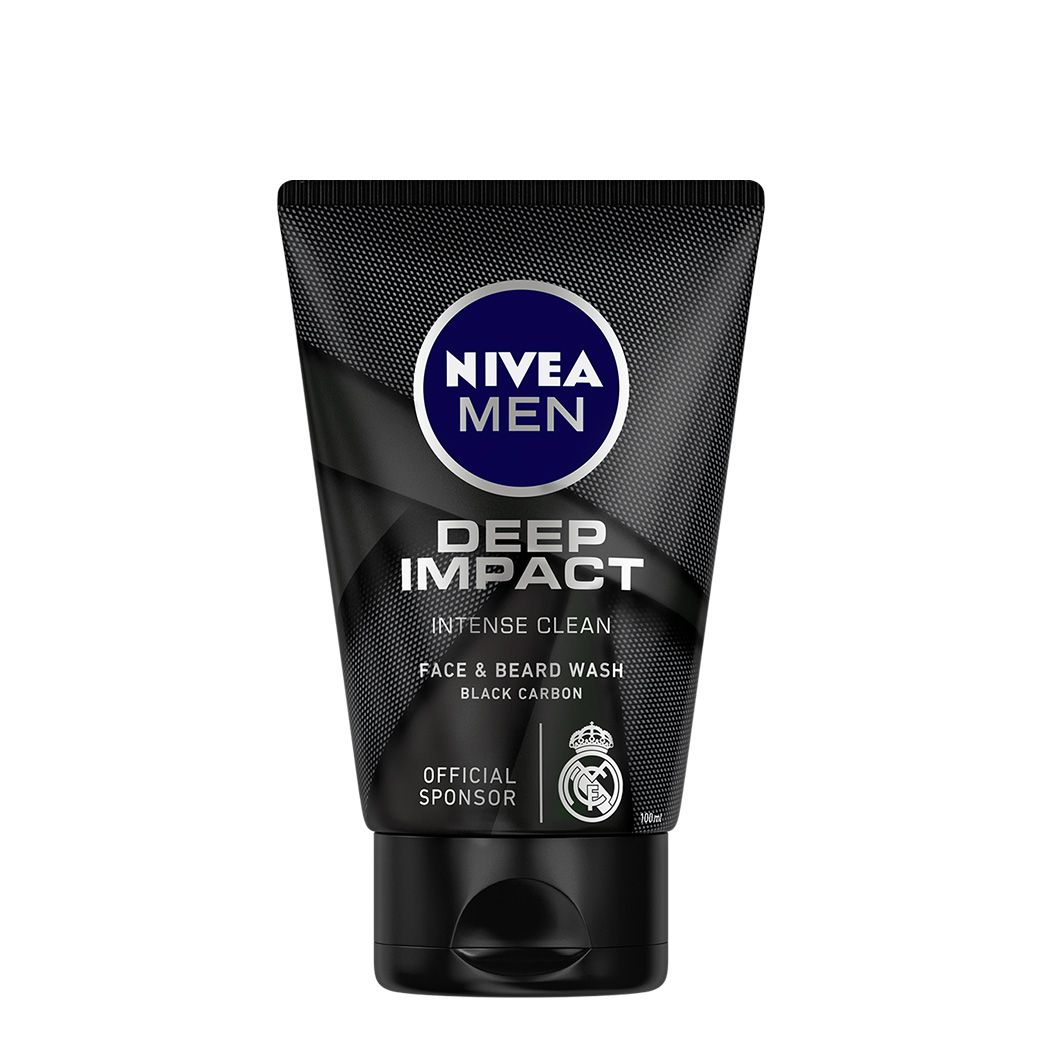 NIVEA MEN Deep Impact Intense Clean Face & Beard Wash (50gm) - Niram