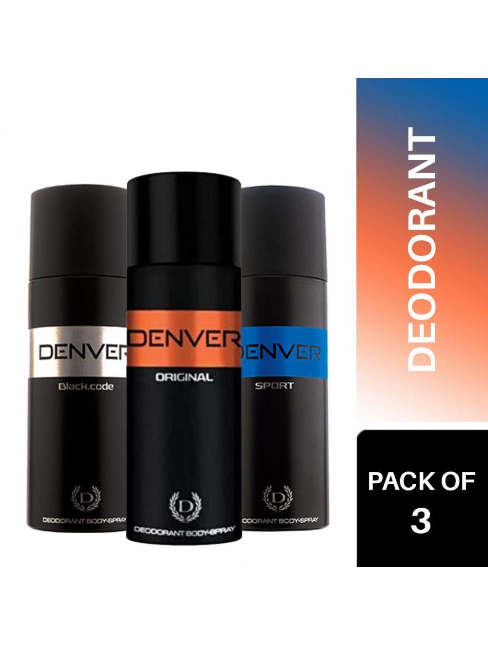Denver Deodorant Body Spray for Men Combo (Pack of 3) - Niram