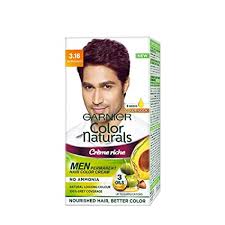 Garnier Color Naturals Men Permanent Hair Color - 3.16 Burgundy (30ml+30gm) - Niram