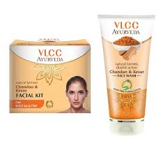 VLCC Ayurveda Haldi And Chandan Facial Kit & Face Wash Combo - Niram