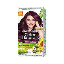 Garnier Color Naturals Permanent Hair Color - 3.16 Burgundy (70ml+60gm) - Niram