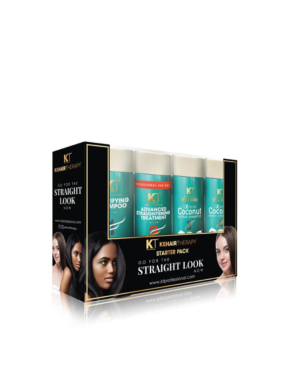 KT Professional Kehairtherapy Keratin Treatment Starter Pack (500ml)